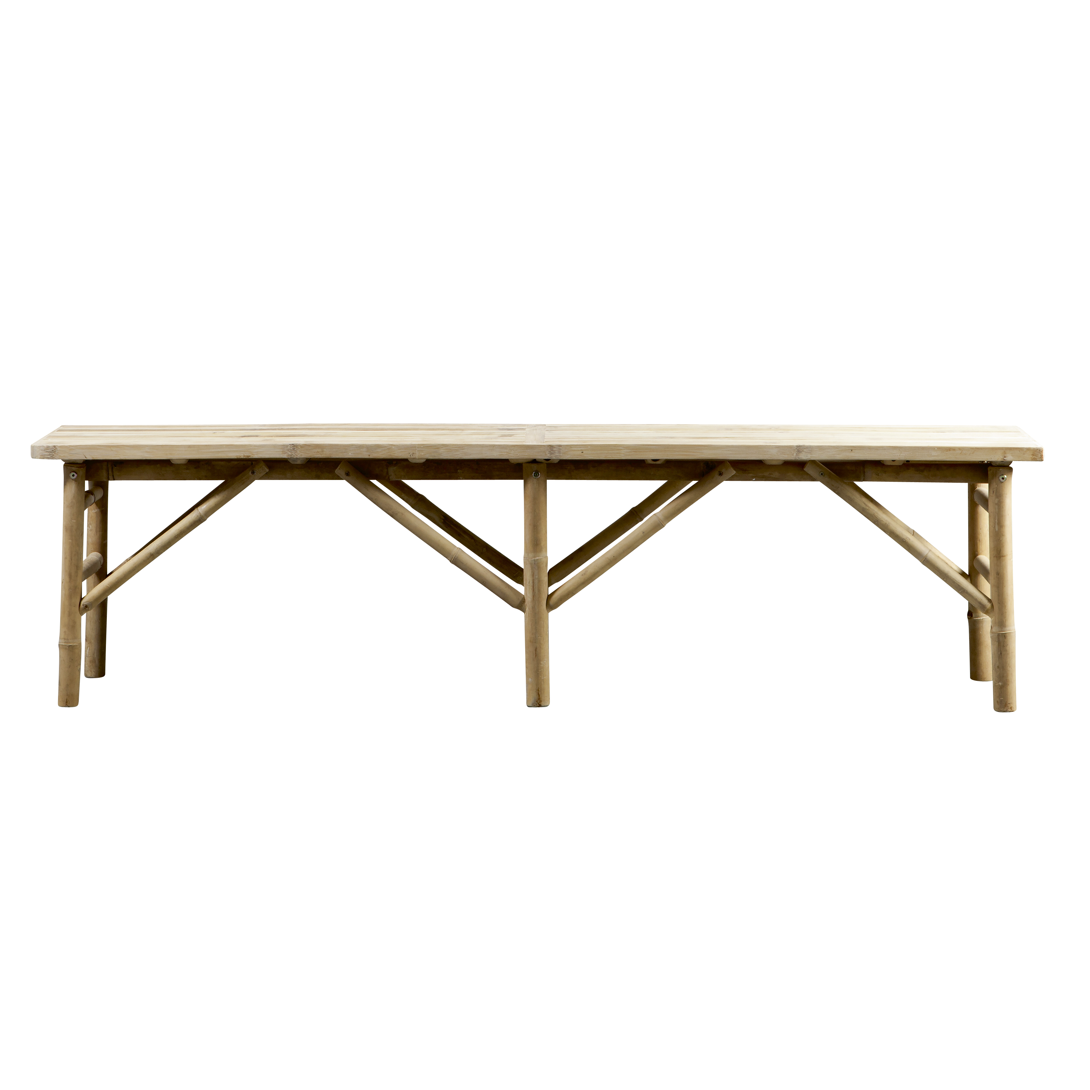 Bamboo Bench 170 X 35 X H 45 Cm Natural Products Tine K Home