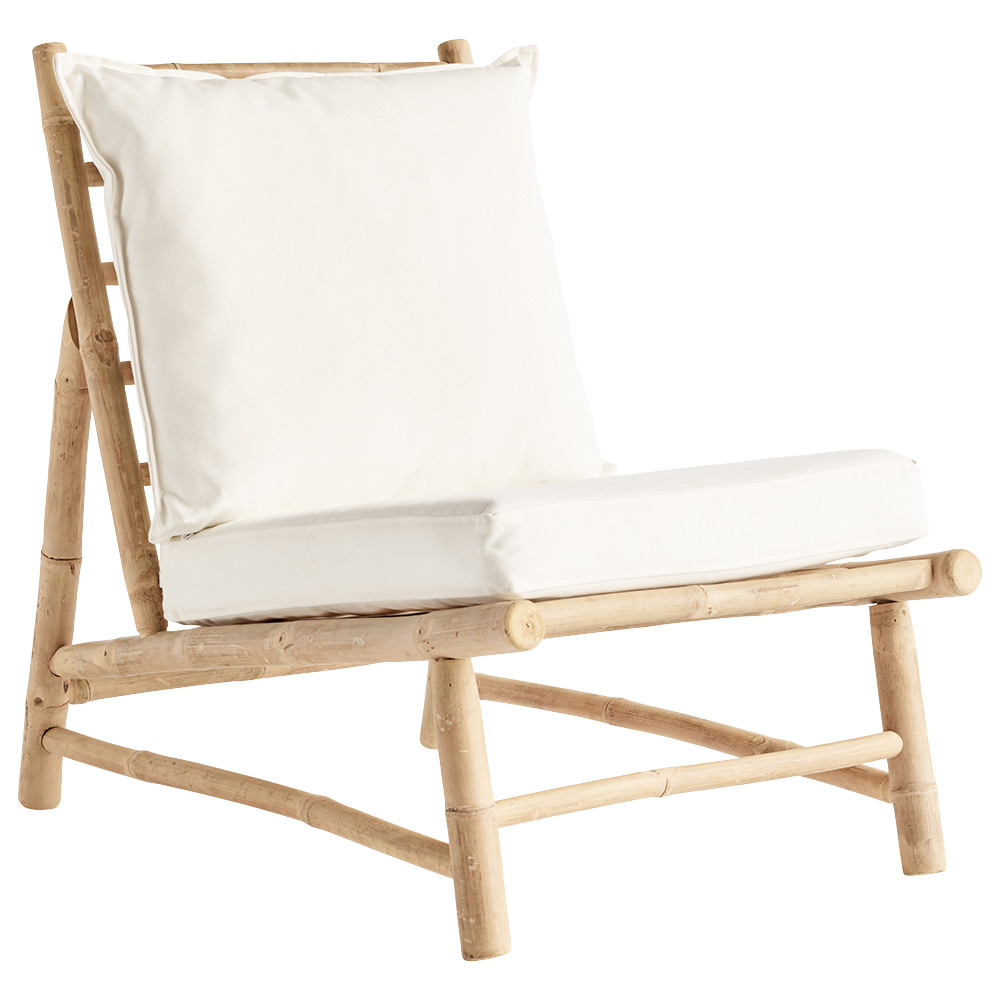 Bamboo Chair W Cushions W55x87xh45, How To Preserve Outdoor Bamboo Furniture