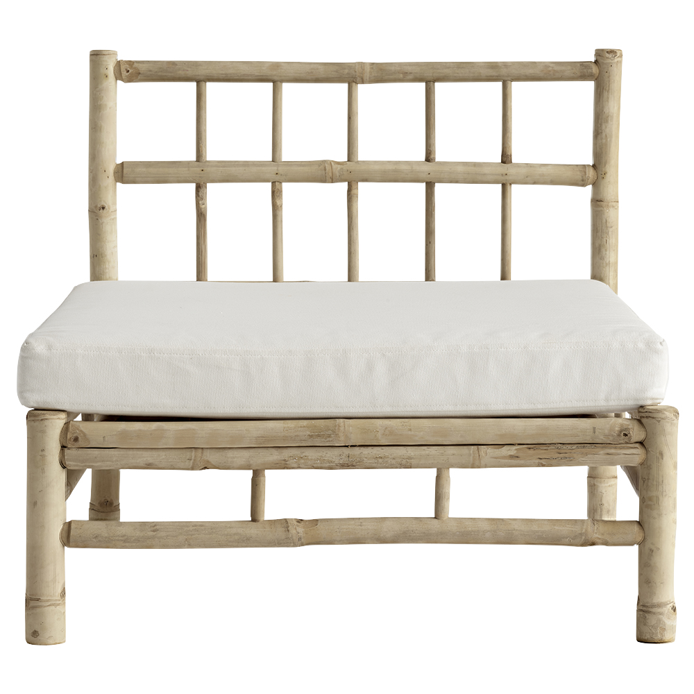 Bamboo Lounge Module With White Cushion Products Tine K Home
