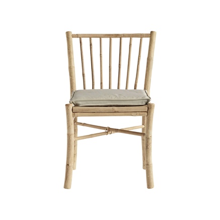 BAMBOO DINING CHAIR | SAND CUSHION