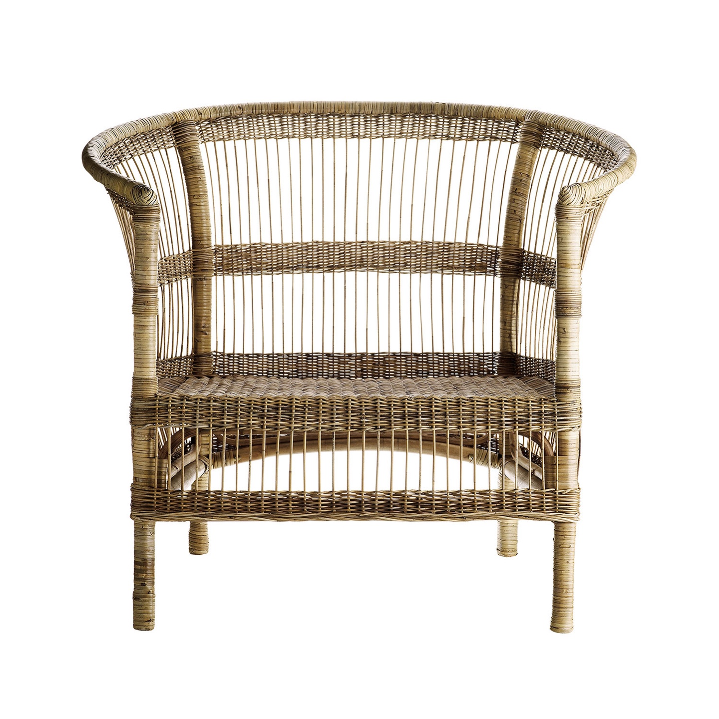 Large armchair with beautiful details in woven rattan | Products | Tine ...