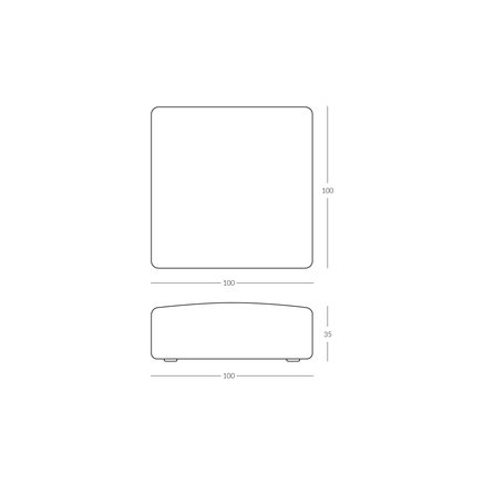 POUF MODULE | BARBAT SAND | 100 cm