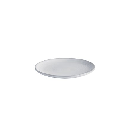 Plate, glazed stonewear, dia 15xH2 cm, white