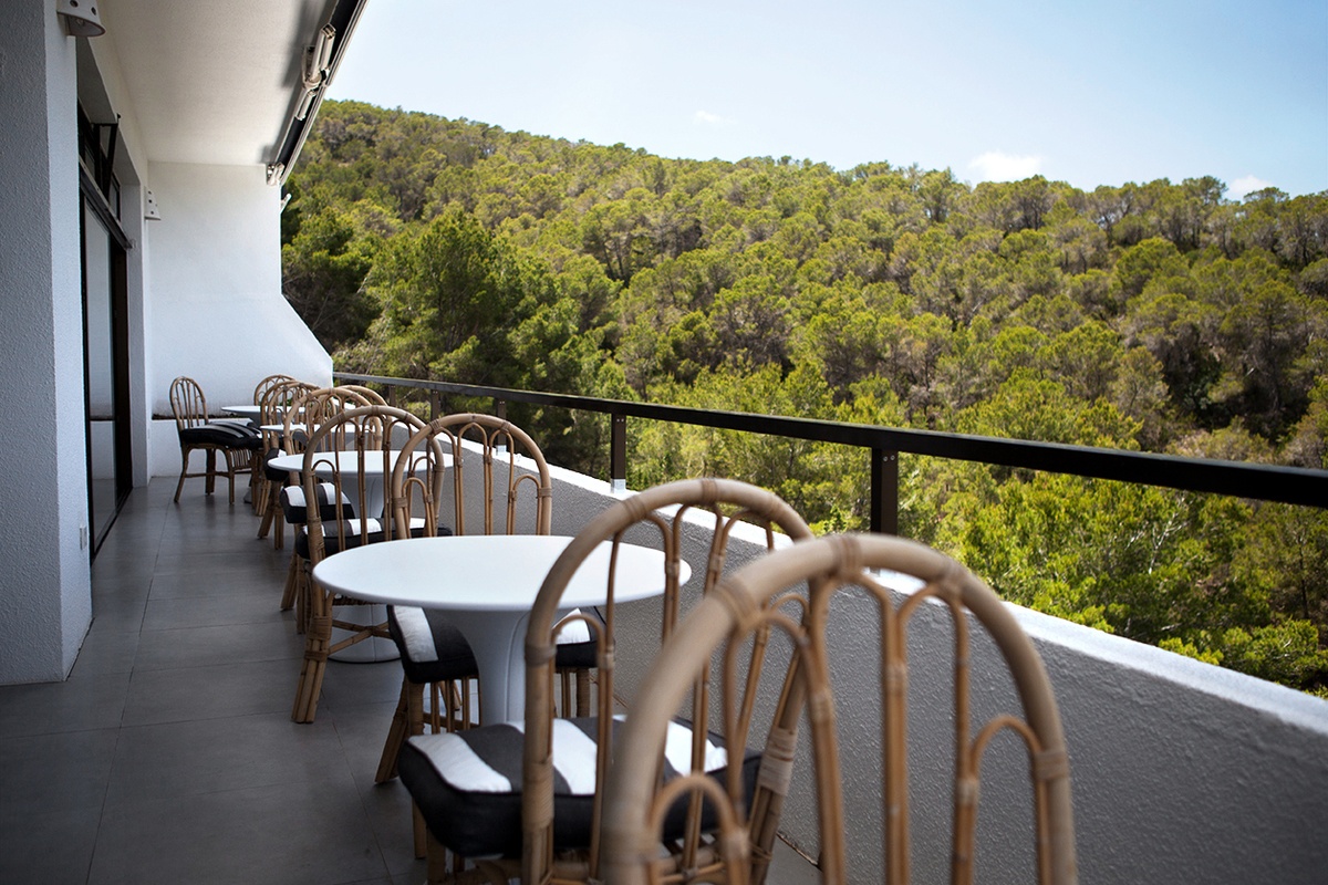 tinekhome rattan furniture at Finca Can Marti Ibiza