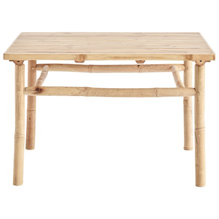 Bamboo lounge table, 70x70xH45, natural