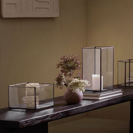 ÅBEN LANTERNE | JERN | H 15 CM