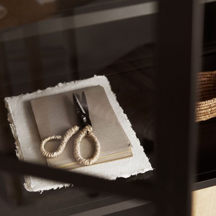 SCISSORS | IRON W. BANANA LEAF | L 21 CM