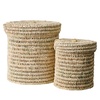 BASKET | PALM LEAVES | SET OF 2