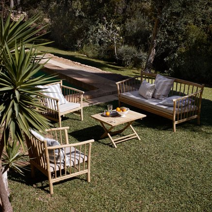 BAMBOO TABLE| FOLDABLE | H 45 CM