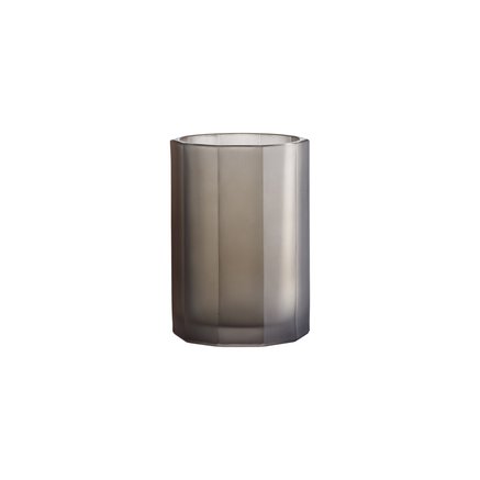 Pleated vase, large, grey