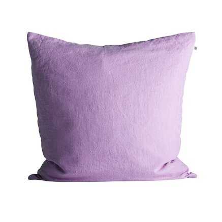 Pudebetræk i hør, 60 x 60 cm, pink