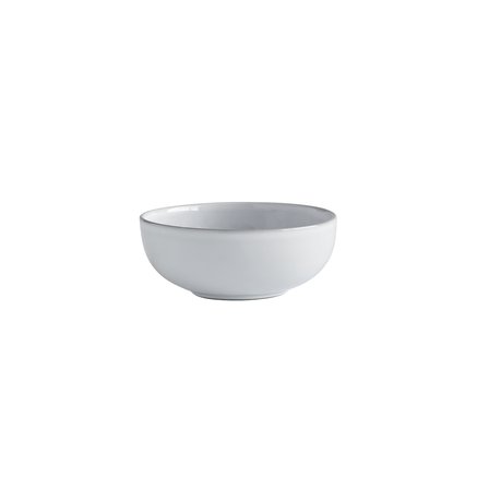 Bowl, glazed stoneware, dia 17x 6,5 cm, white