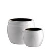 POT M | WHITE GLAZED | SET OF 2