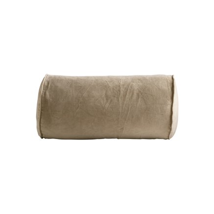 Cushion cover, D 25 x 50 cm, velvet, camel