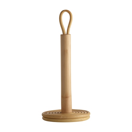 KITCHEN ROLL HOLDER | RATTAN | H 29 CM