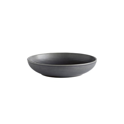 Pasta bowl,glazed stonewear,dia 22xH5 cm,matt grey