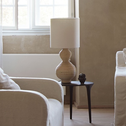 BORDLAMPE | RATTAN | Ø 22 X H 45 CM