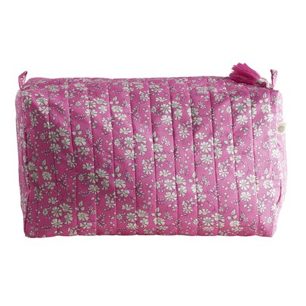 Toilettaske af Libertystof, pink