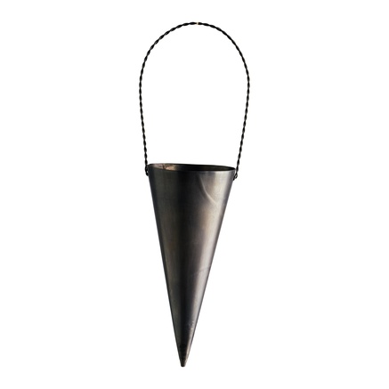 CHRISTMAS CONE | OXIDISED BRASS | H 20 CM