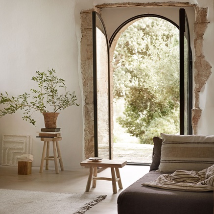 SIDEBORD | TEAK | H 35 CM