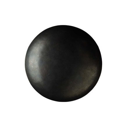 CANDLE TRAY | OXIDISED BRASS | D 15 CM