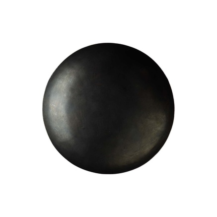 CANDLE TRAY | OXIDISED BRASS | D 15 CM