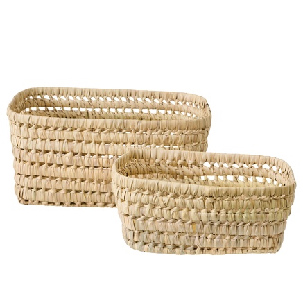 BASKET | STRAW | SET OF 2