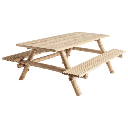 Bamboo picnic table
