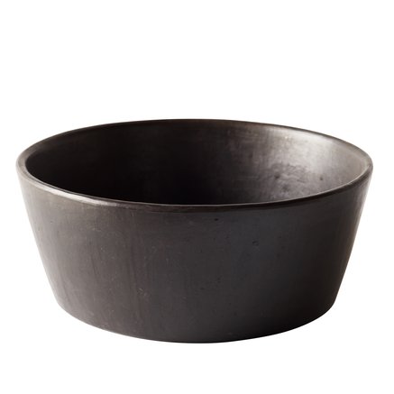 Serving bowl, stonewear, dia. 25xH9 cm, black