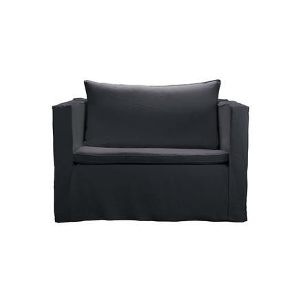 Cover for armchair, velvet, phantom