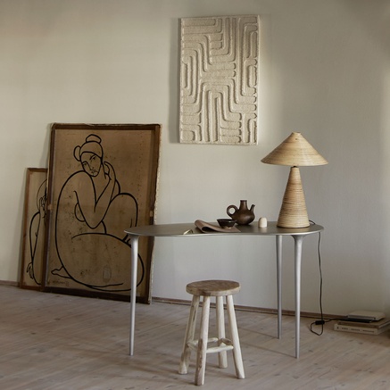 SKRIVEBORD | GENANVENDT ALUMINIUM | 120 CM