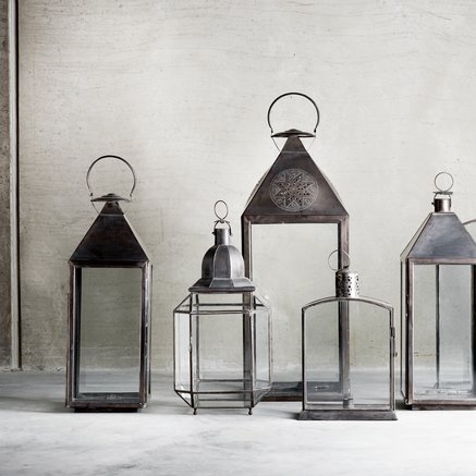 LANTERNE | OKSIDERET MESSING | 52 CM