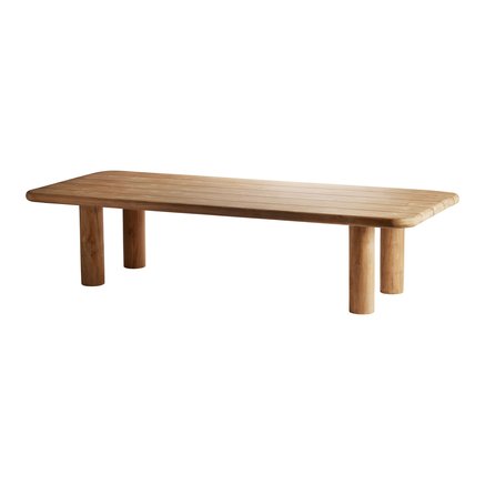LOUNGEBORD | TEAK | H 40 CM