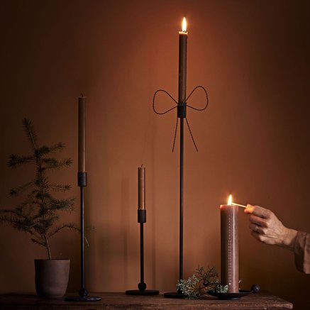 CHRISTMAS BOW | OXIDISED BRASS | H 18 CM