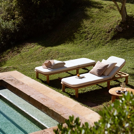 SUNBED | TEAK | QDF CUSHION