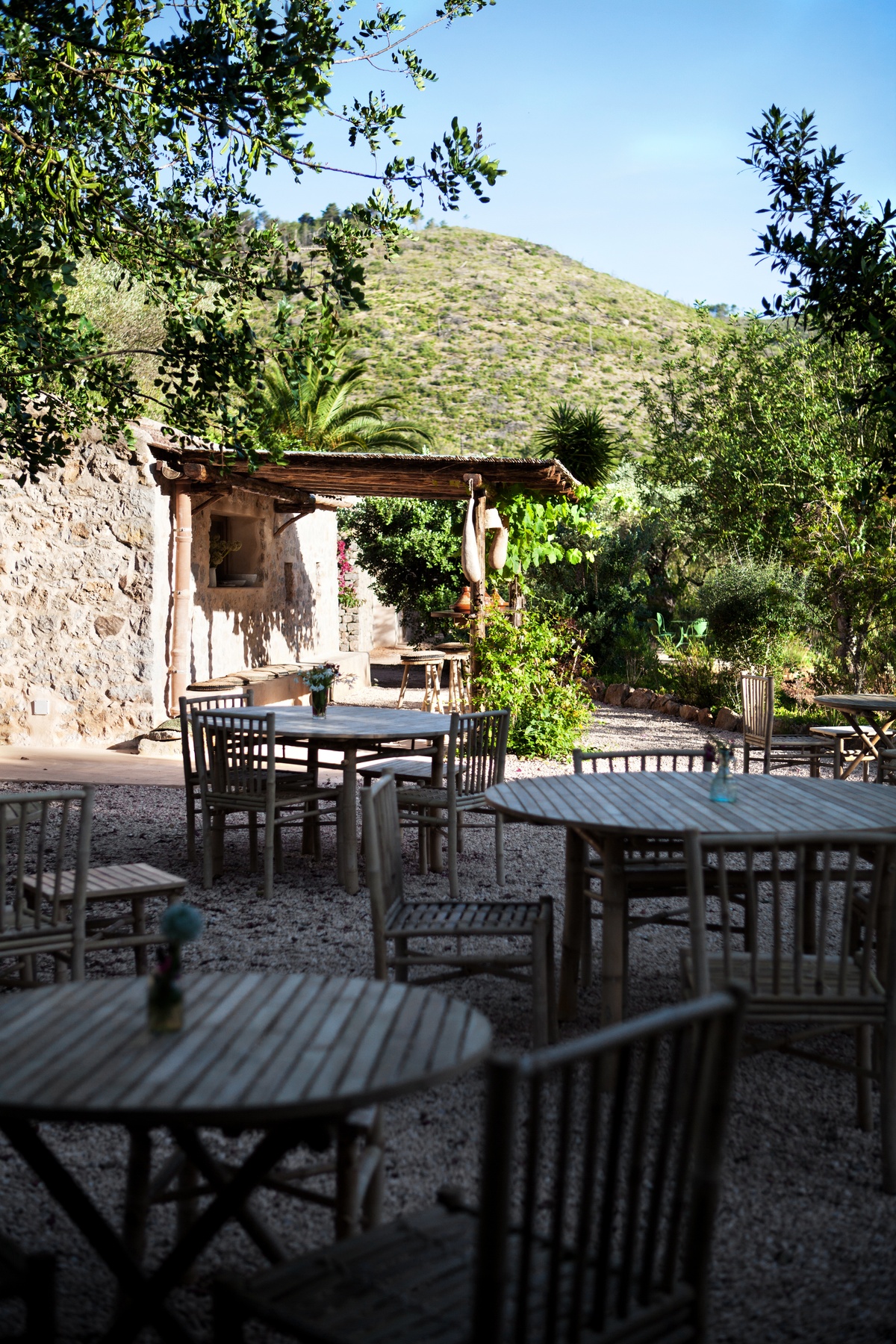 tinekhome bamboo furniture at Finca Can Marti Ibiza