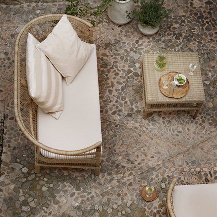 LOUNGE SOFA | POLYRATTAN | H 82 CM