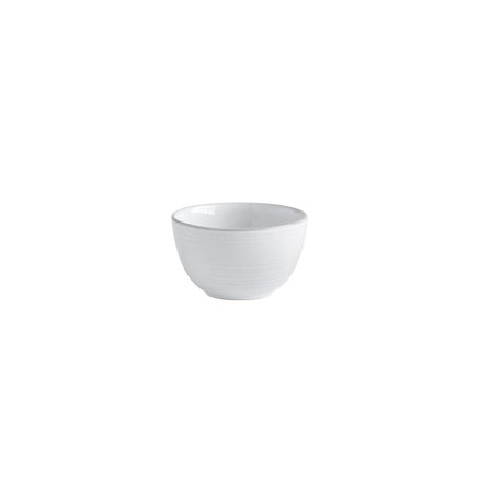 Bowl, glazed stoneware, dia 10xH6,5 cm, white