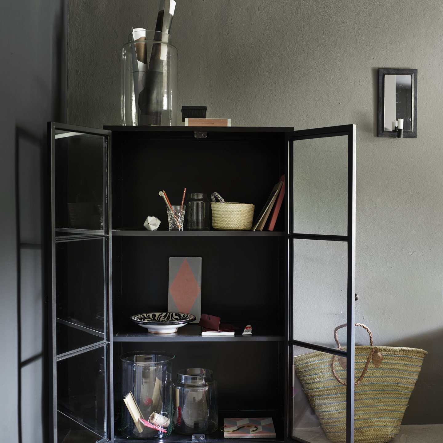 Beautiful metal with glass doors. Products Tine K Home