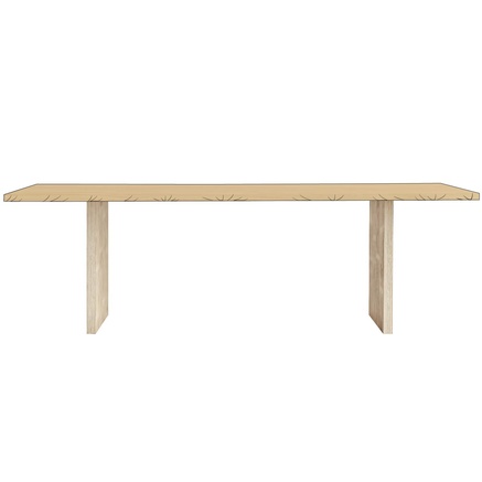 COVER | CHUNKYTABLE | 240 CM