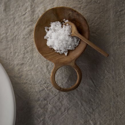 SALT SET | TEAKTRÆ | Ø 8 CM