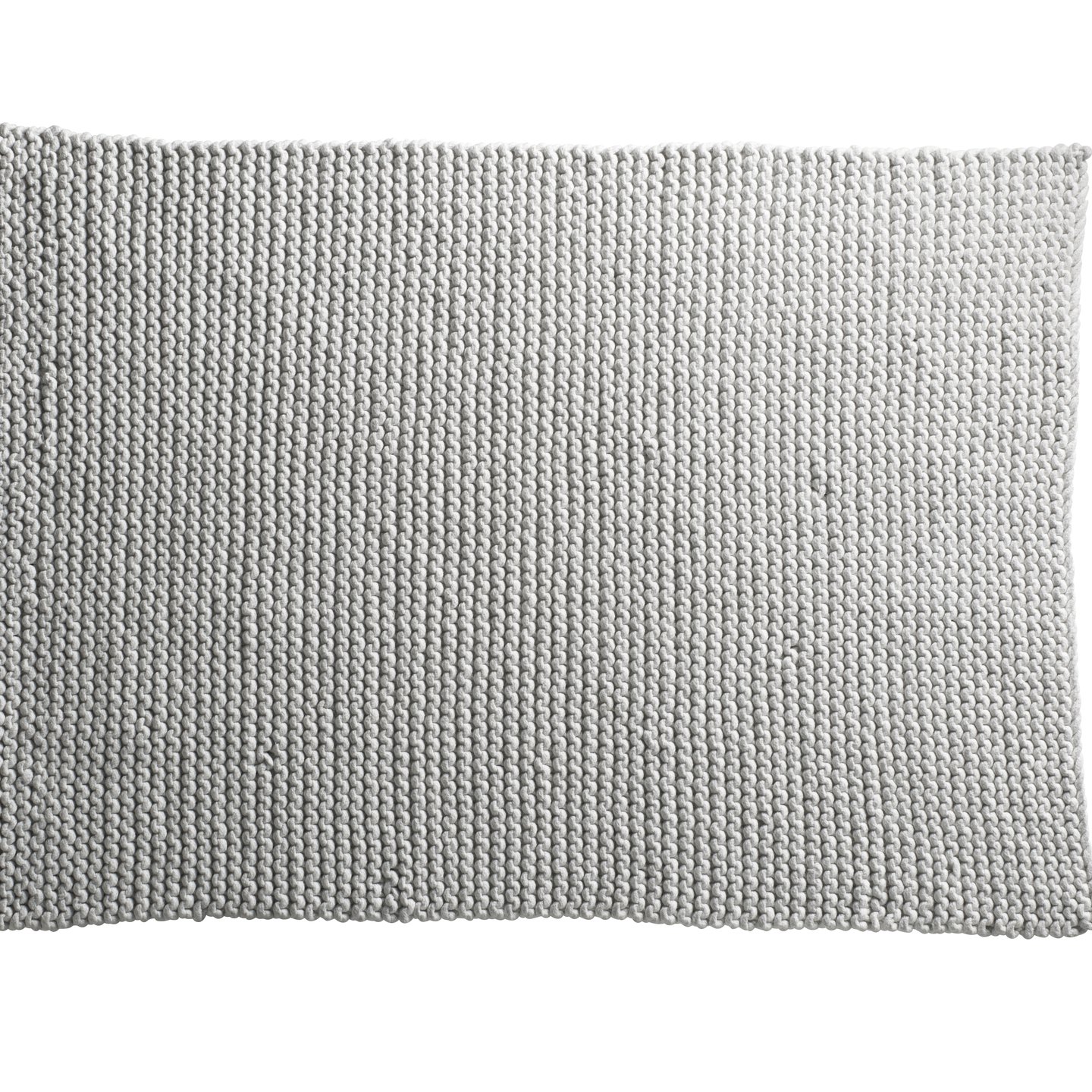 Bath mat, hand knitted, 60 x 90 cm, 100 cotton, white Products