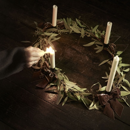ADVENT CANDLEHOLDER | METAL | OVAL