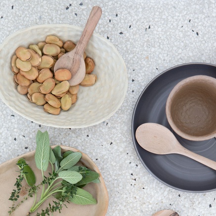 OVAL SKÅL | LER | 20 CM