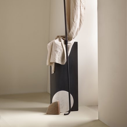 Curtain rod in iron, 140 cm