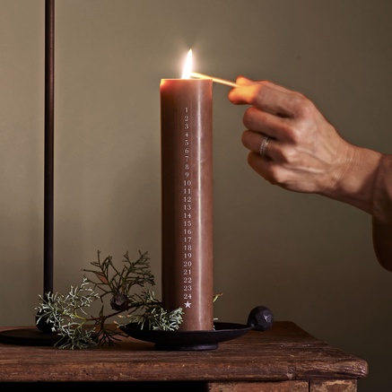 CHRISTMAS CANDLE | HAZEL | 30 CM