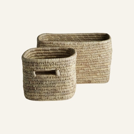 BASKETS | PALM LEAVES | 2 PCS