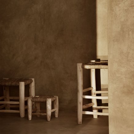 SKAMMEL | EUCALYPTUS TRÆ OG PALMEBLADE | H 20 CM