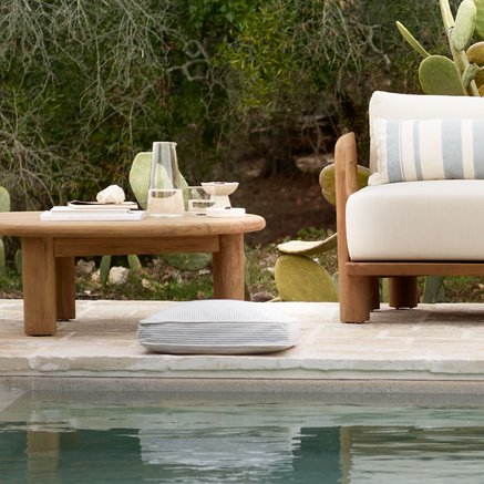 PUDEBETRÆK | GENANVENDT BOMULD | 45 X 45 X 7 CM