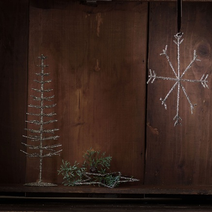 GLITTER CHRISTMAS TREE | IRON | H 30 CM